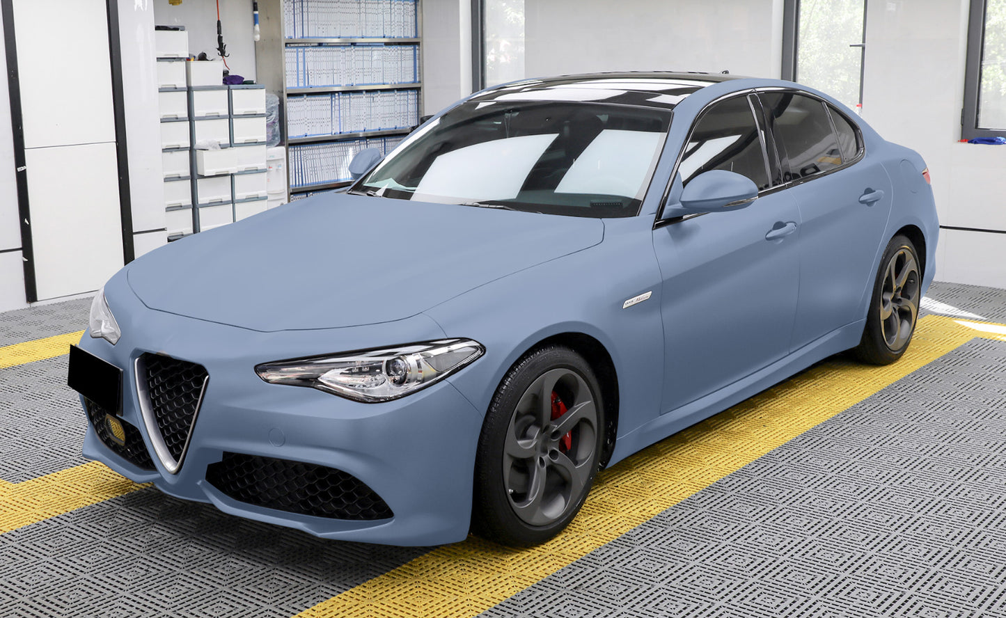 Ultra Matte Porcelain Blue Vinyl Wrap