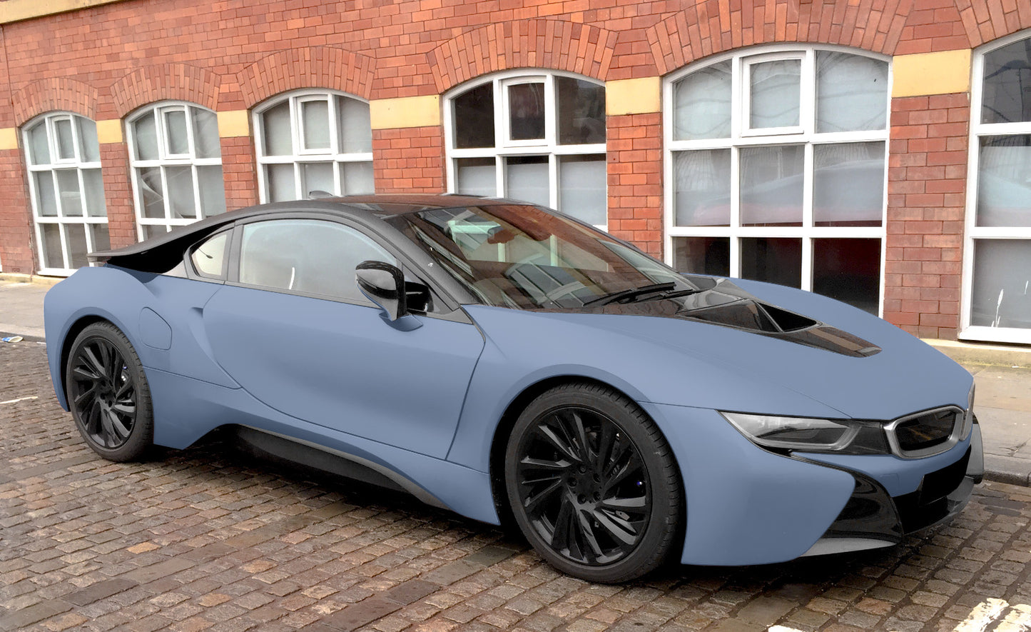 Ultra Matte Porcelain Blue Vinyl Wrap