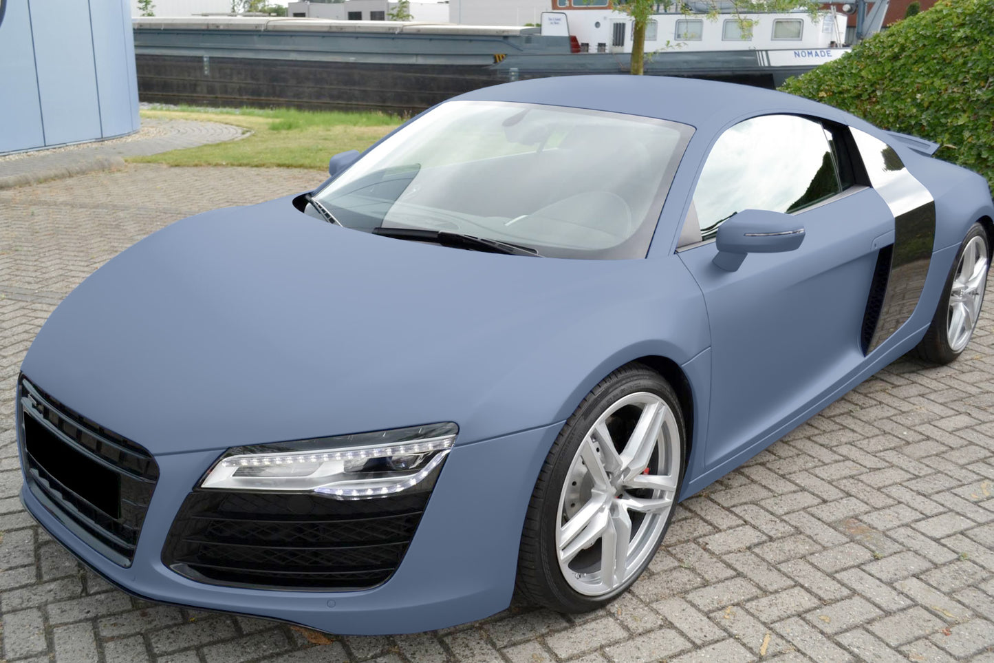 Ultra Matte Porcelain Blue Vinyl Wrap