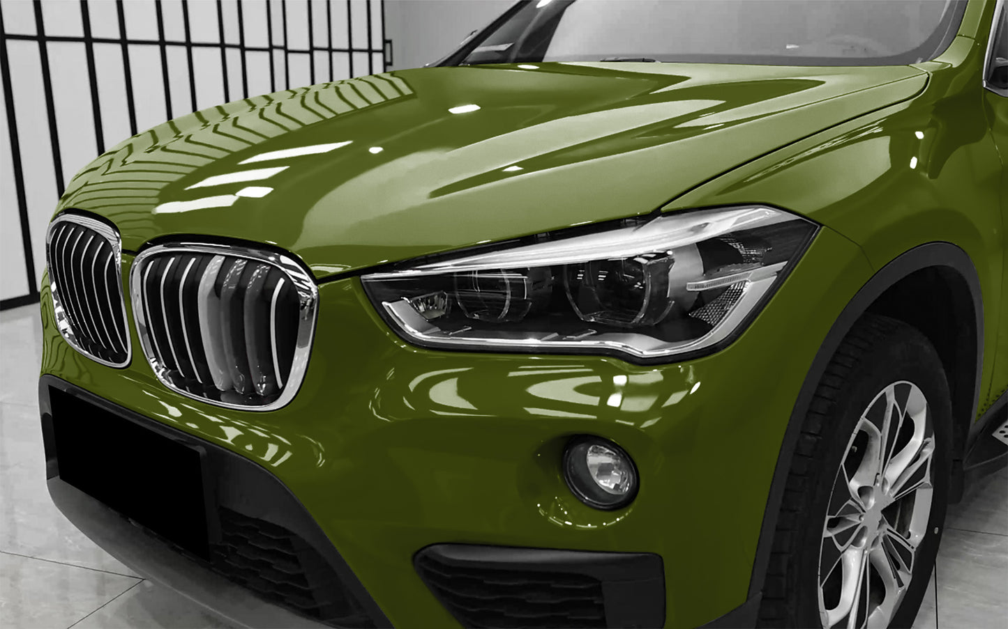 High Gloss Combat Green Vinyl Wrap