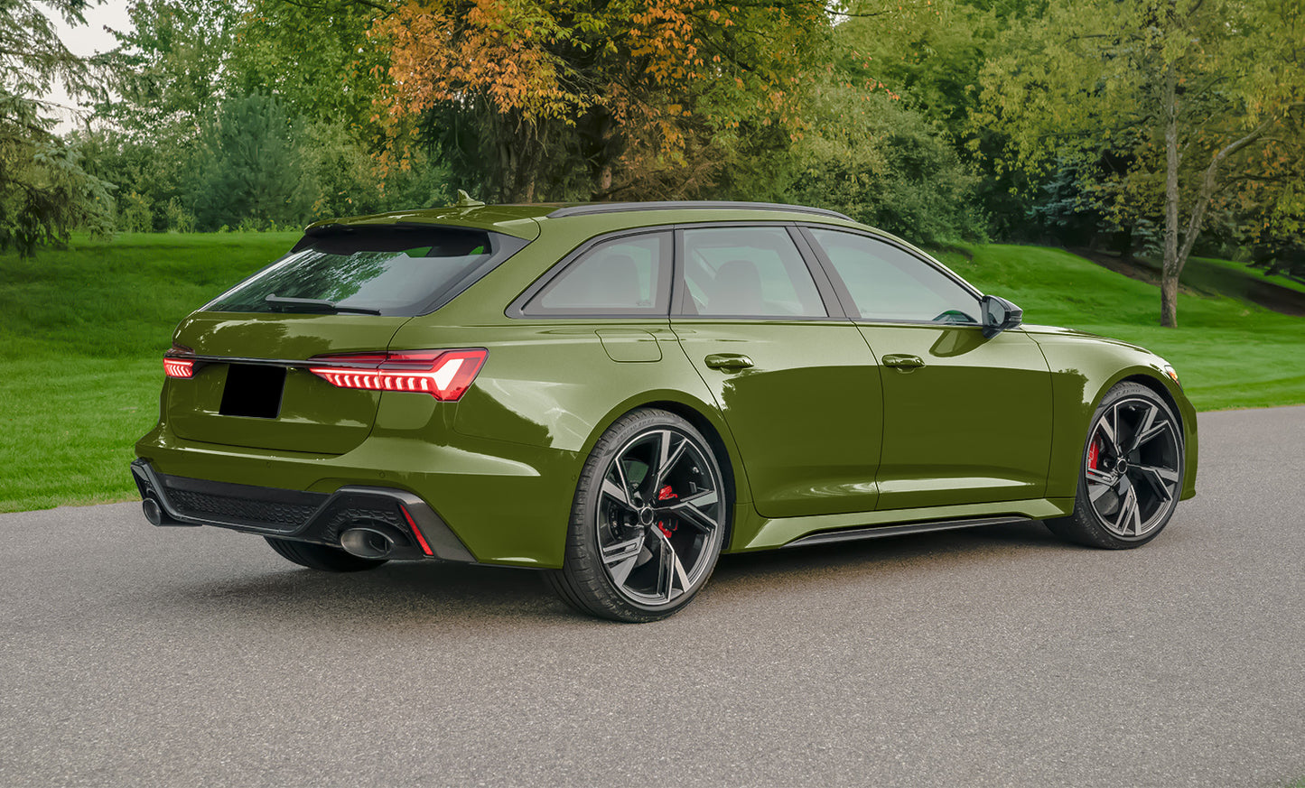 High Gloss Combat Green Vinyl Wrap