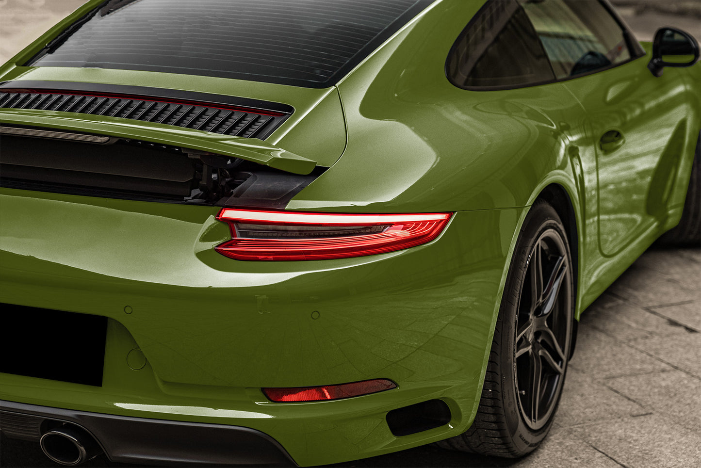 High Gloss Combat Green Vinyl Wrap