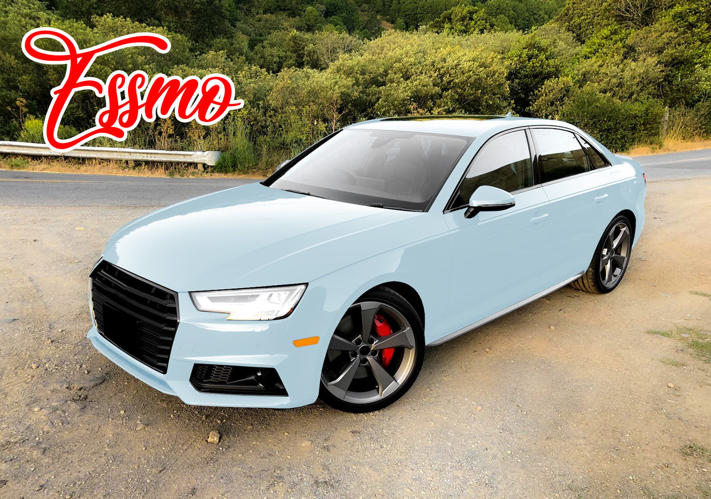 PET Super Gloss Ice Blue Vinyl Wrap