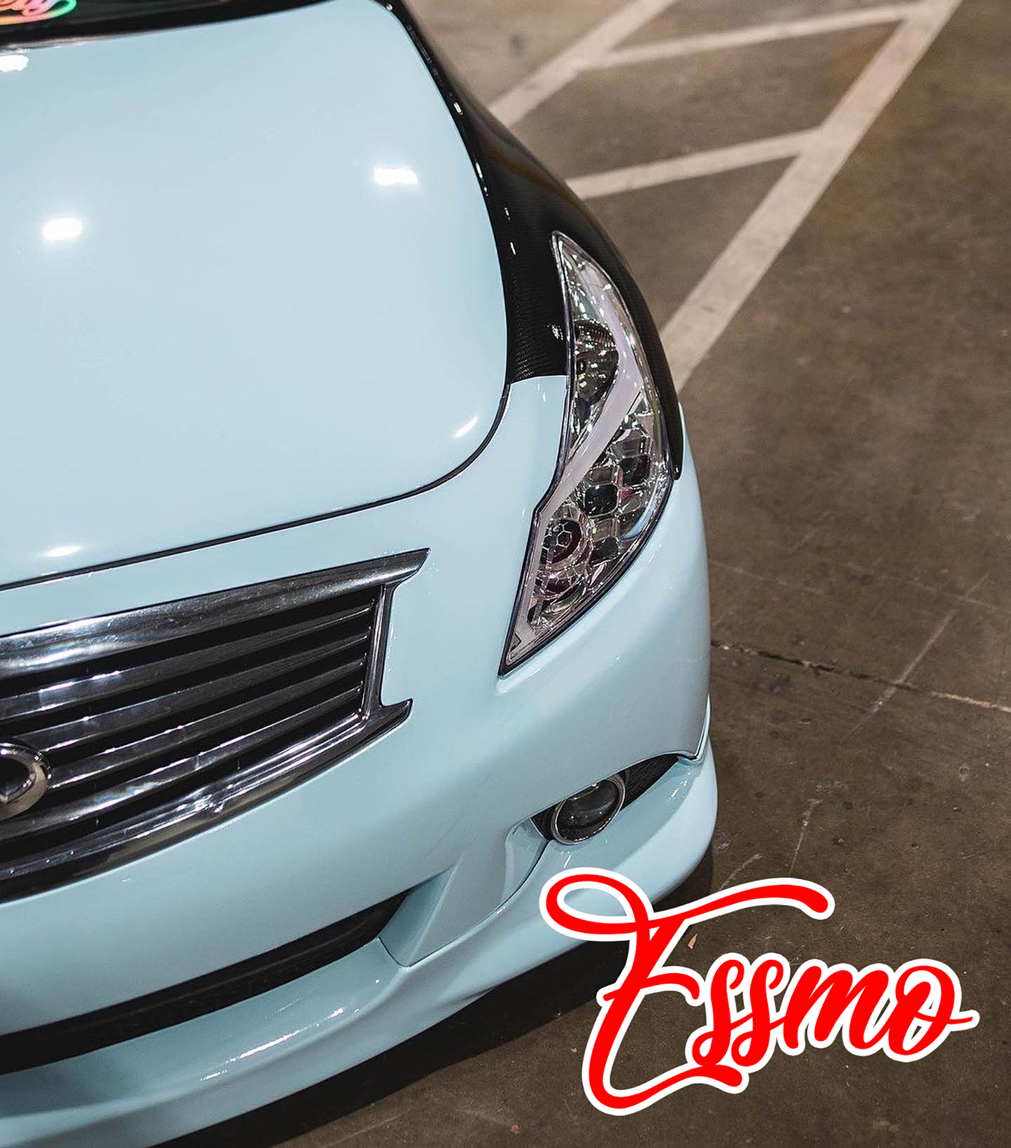 PET Super Gloss Ice Blue Vinyl Wrap