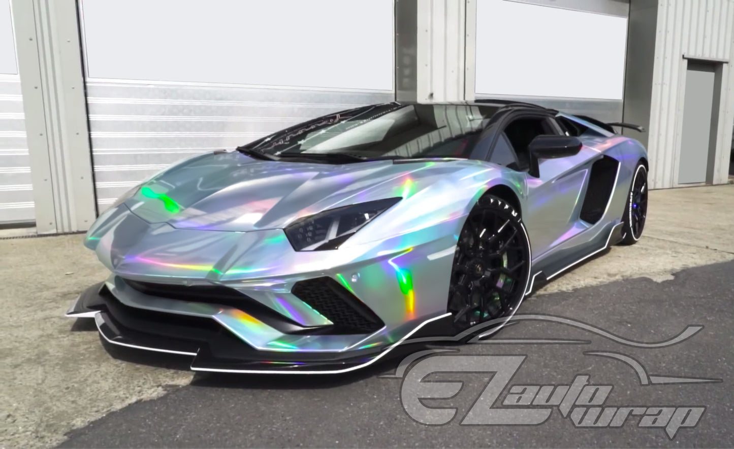Holographic Silver Vinyl Wrap