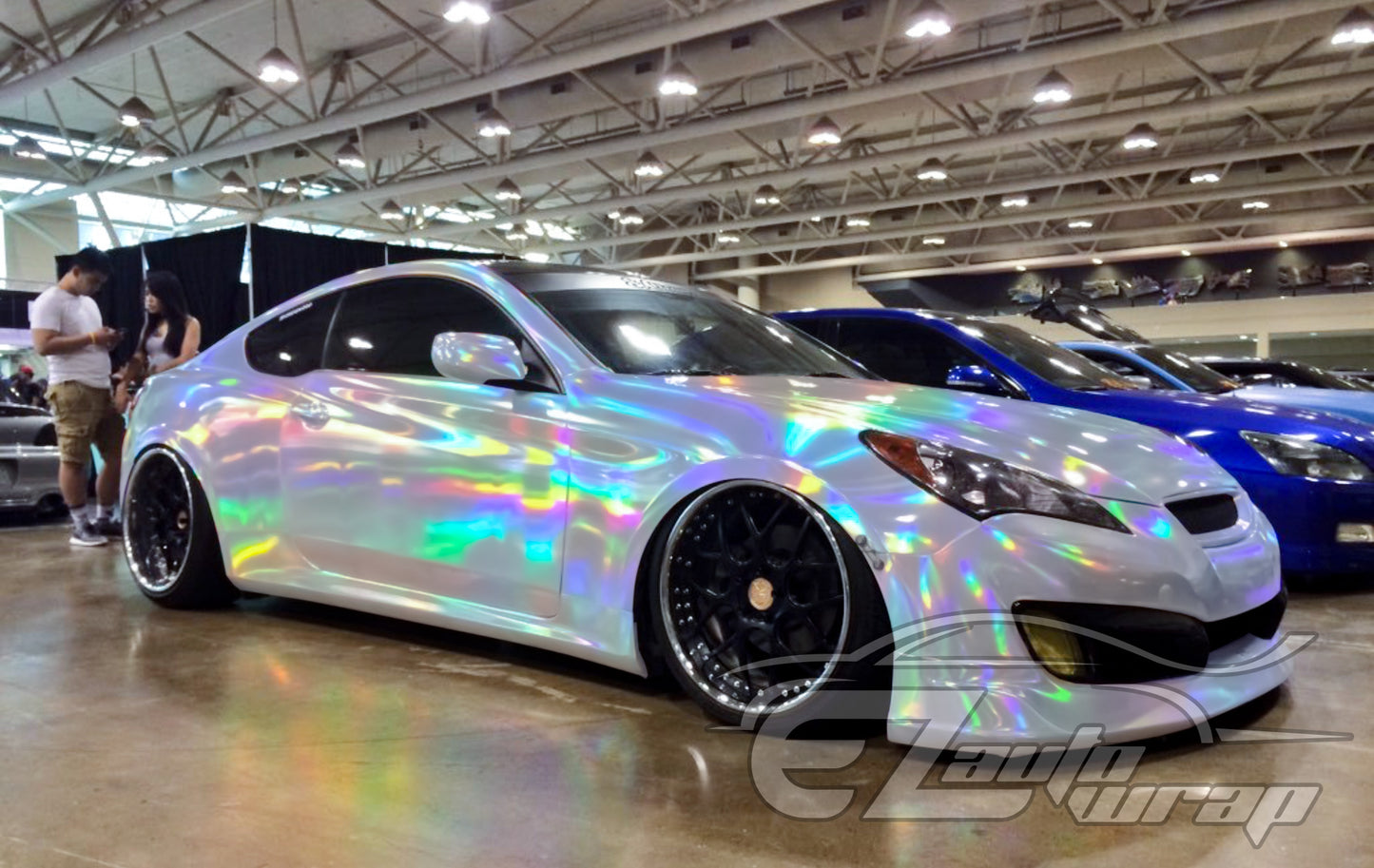 Holographic Silver Vinyl Wrap