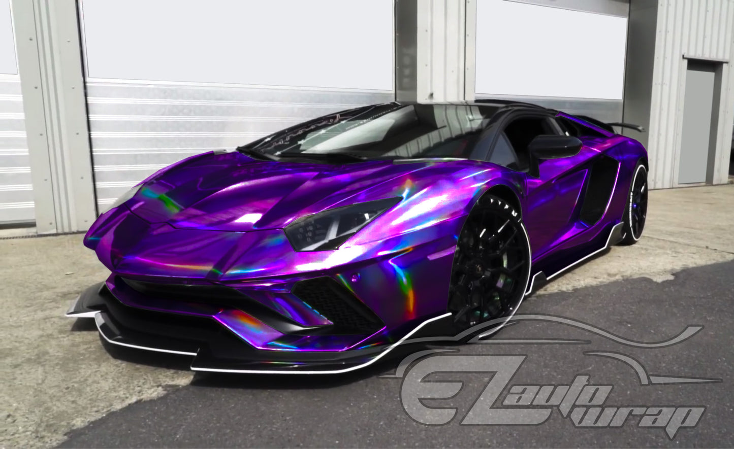 Holographic Purple Vinyl Wrap