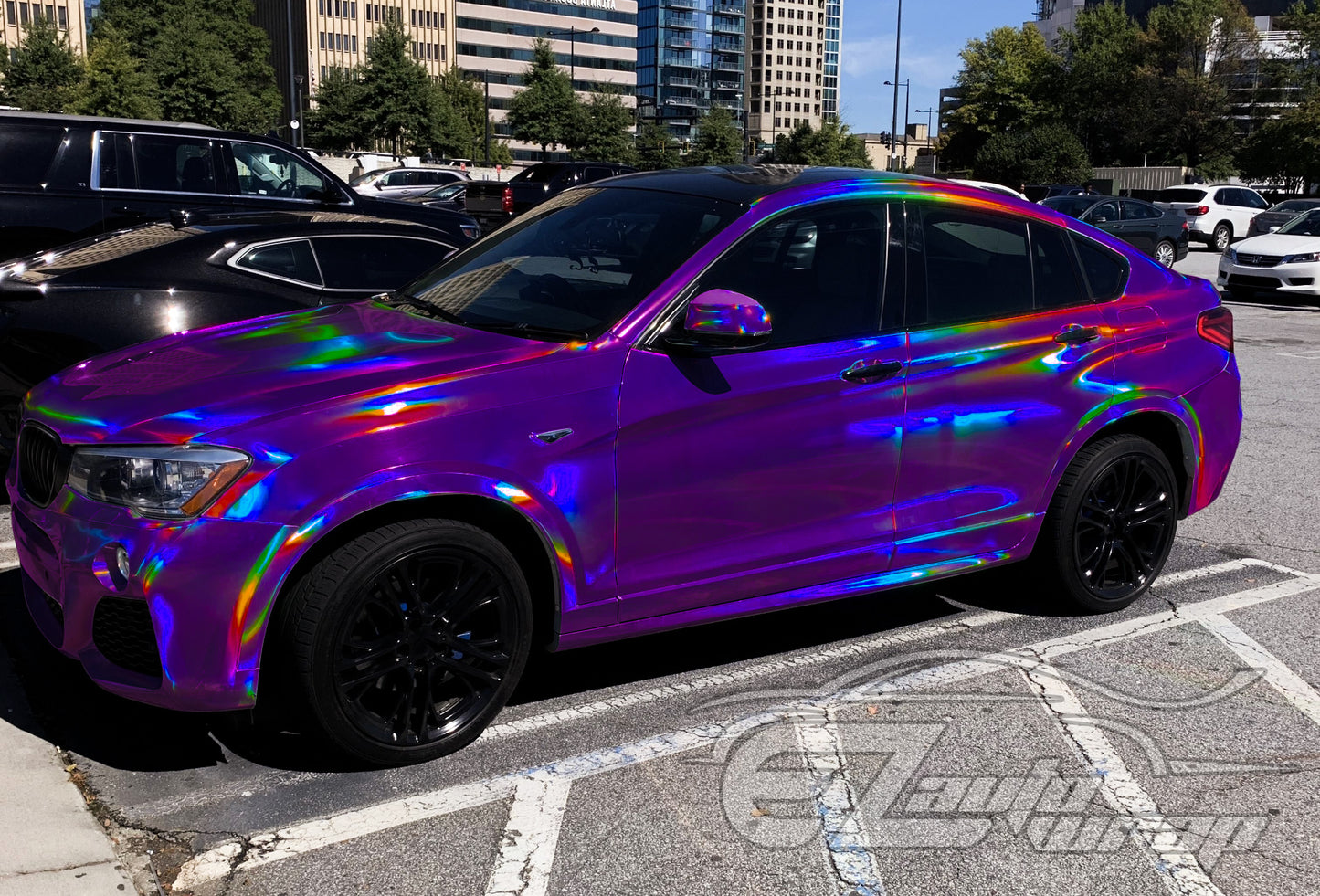 Holographic Purple Vinyl Wrap