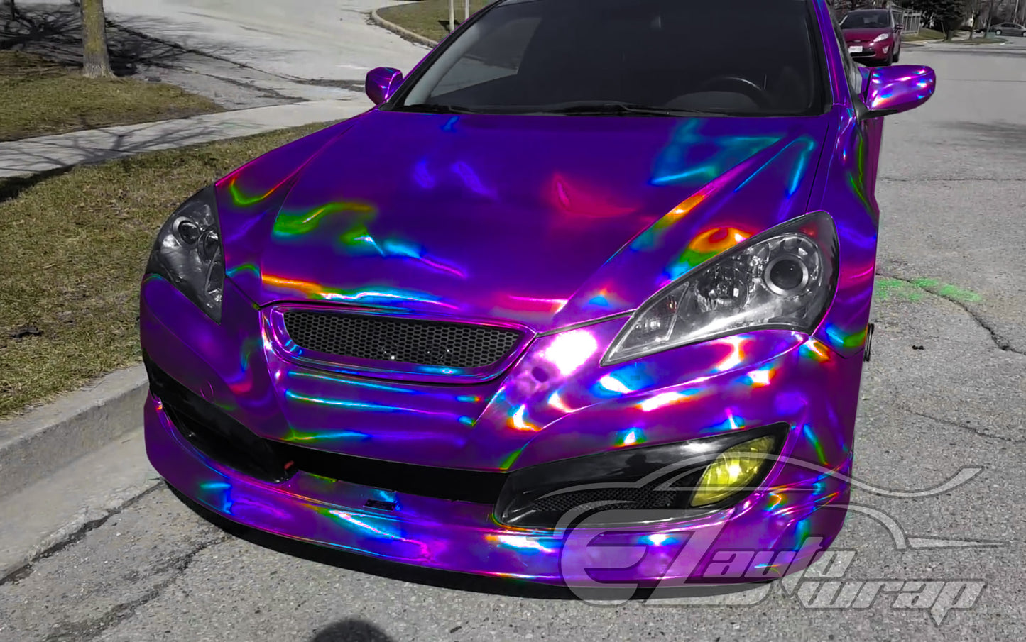 Holographic Purple Vinyl Wrap