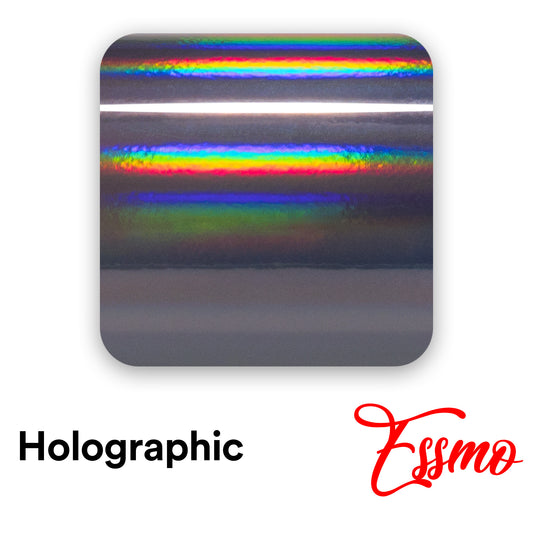 Holographic Black Vinyl Wrap