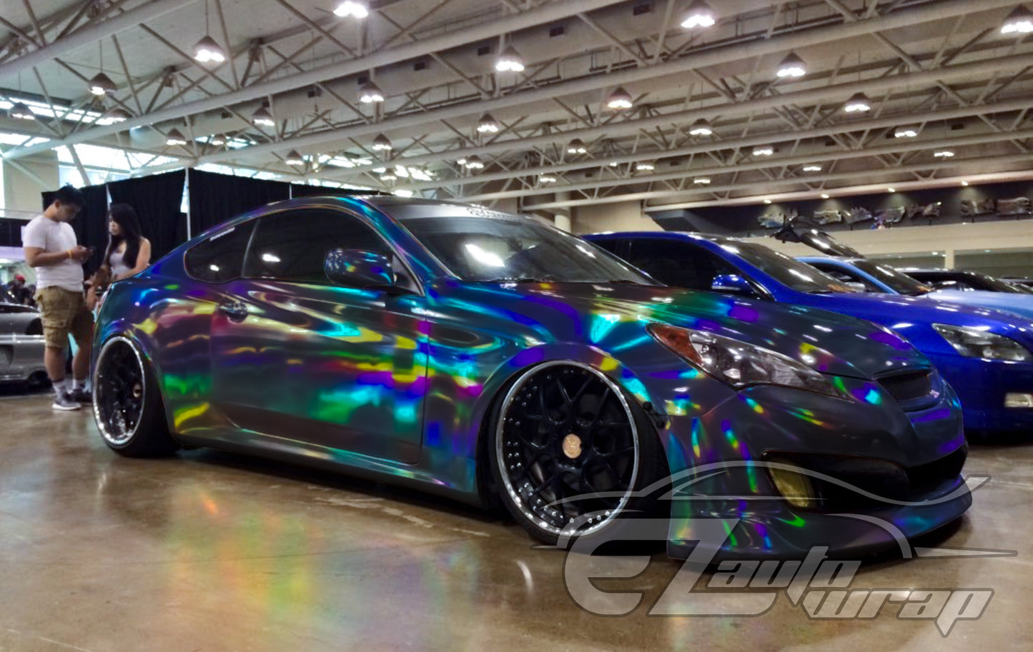 Holographic Black Vinyl Wrap