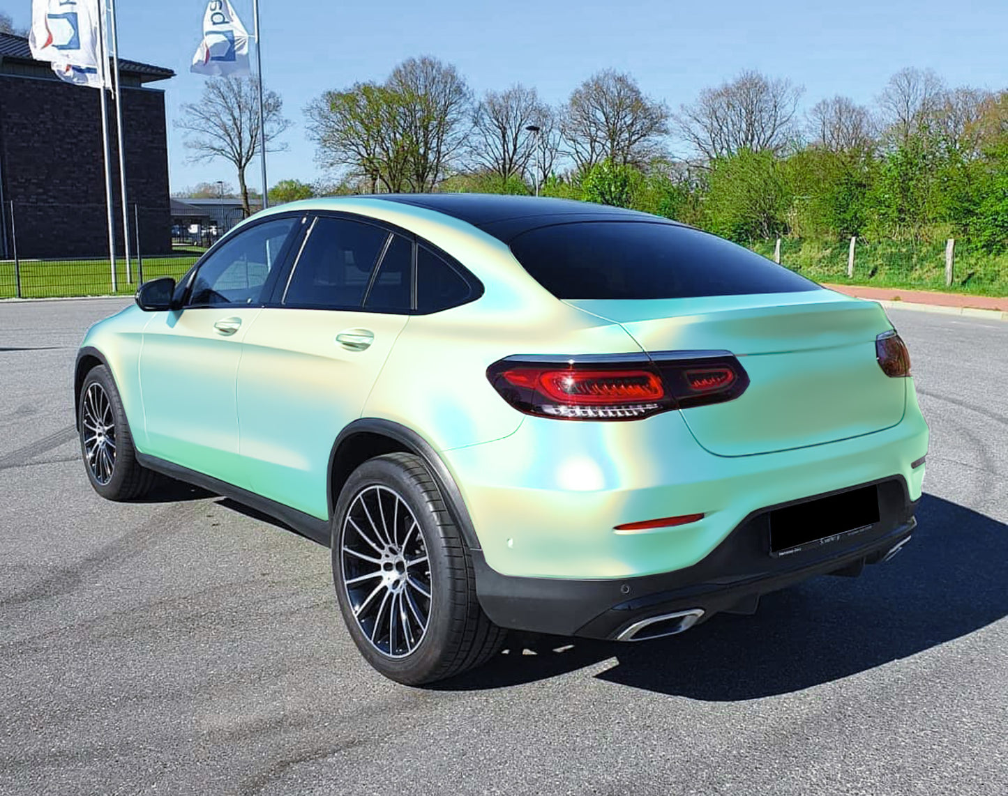 Laser Flip Gloss Teal Vinyl Wrap