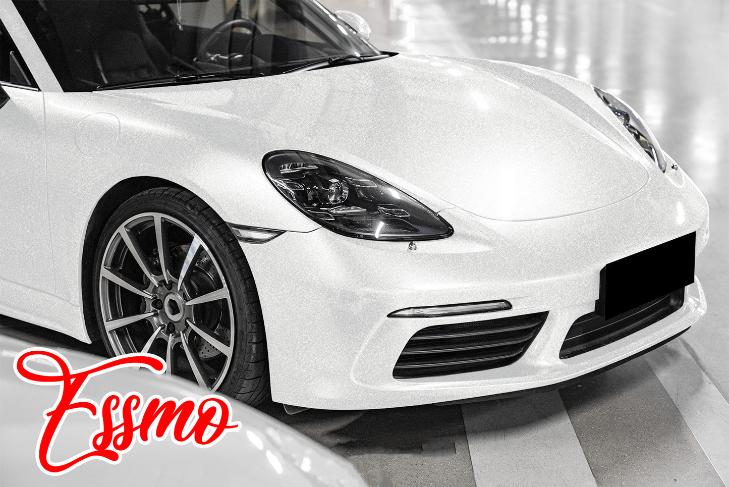 Heavy Metal Diamond Gloss Ceramic White Vinyl Wrap