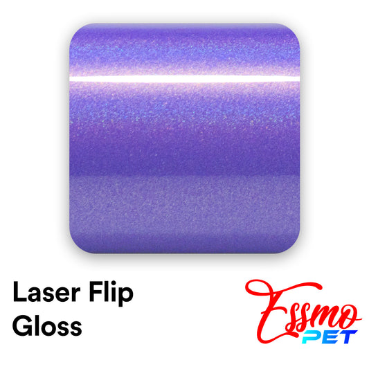 PET Laser Flip Gloss Lavender Purple Vinyl Wrap
