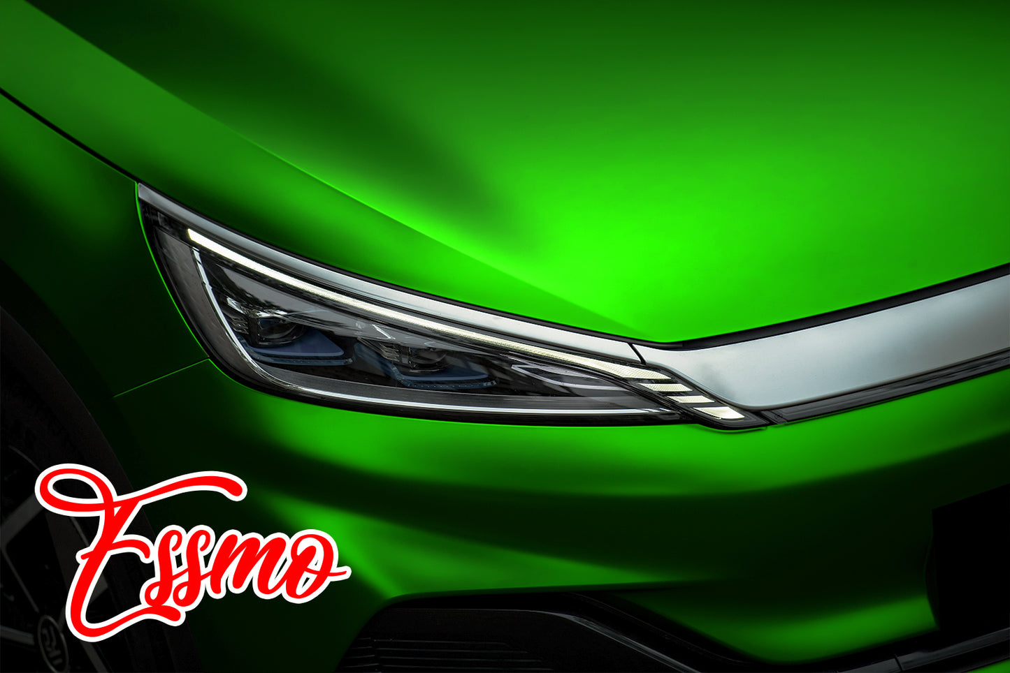 PET Romance Chrome Beast Green Vinyl Wrap