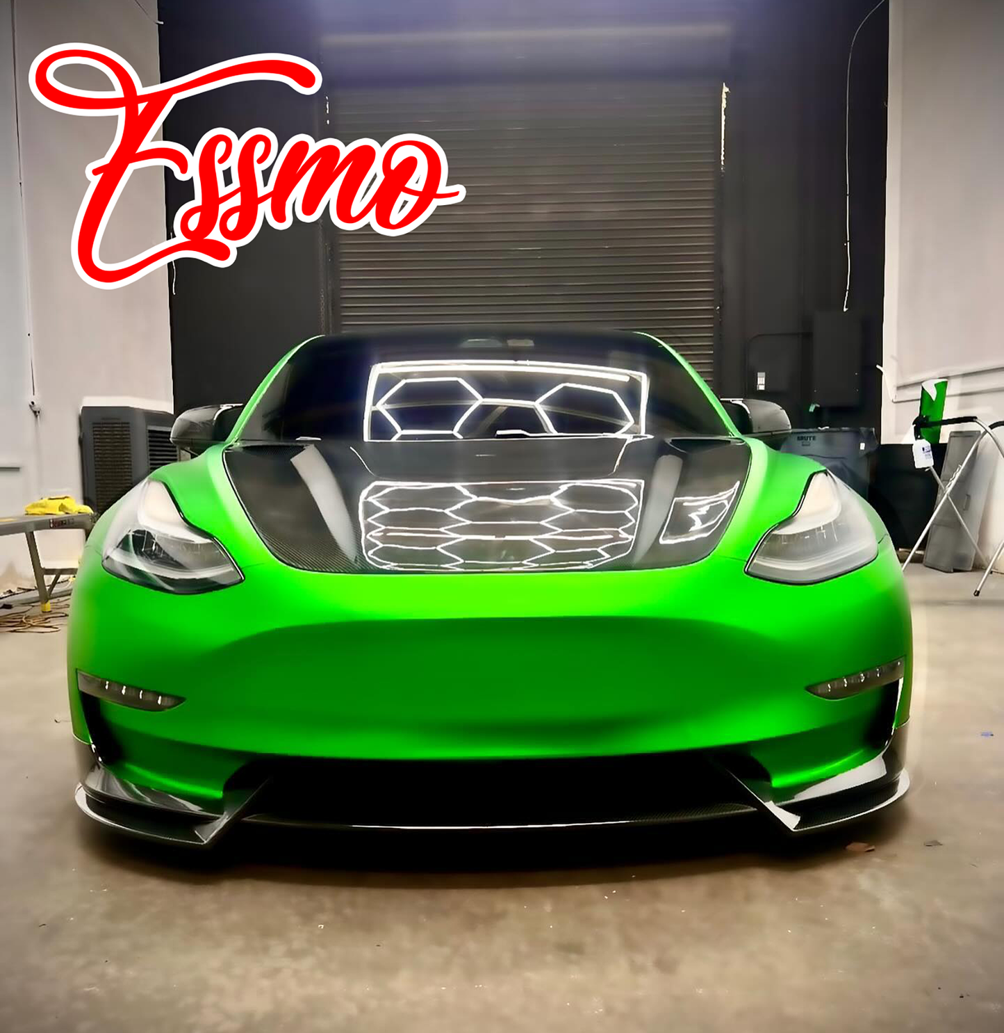 PET Romance Chrome Beast Green Vinyl Wrap