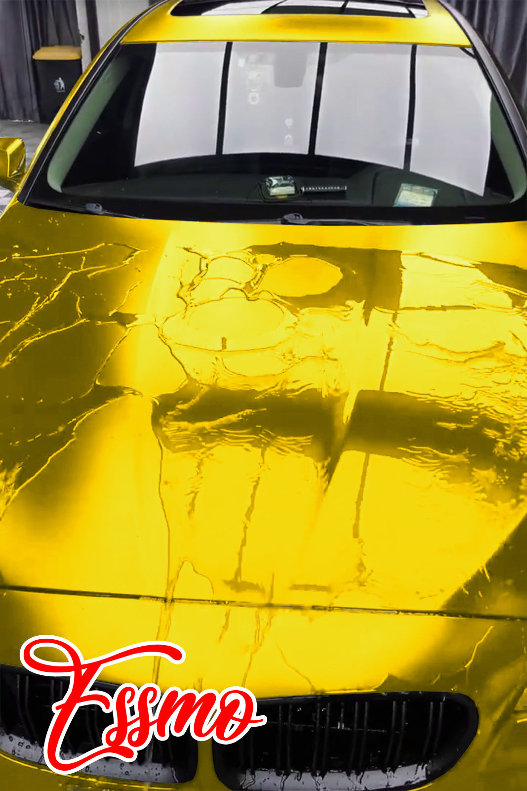 PET Romance Chrome Gold Vinyl Wrap