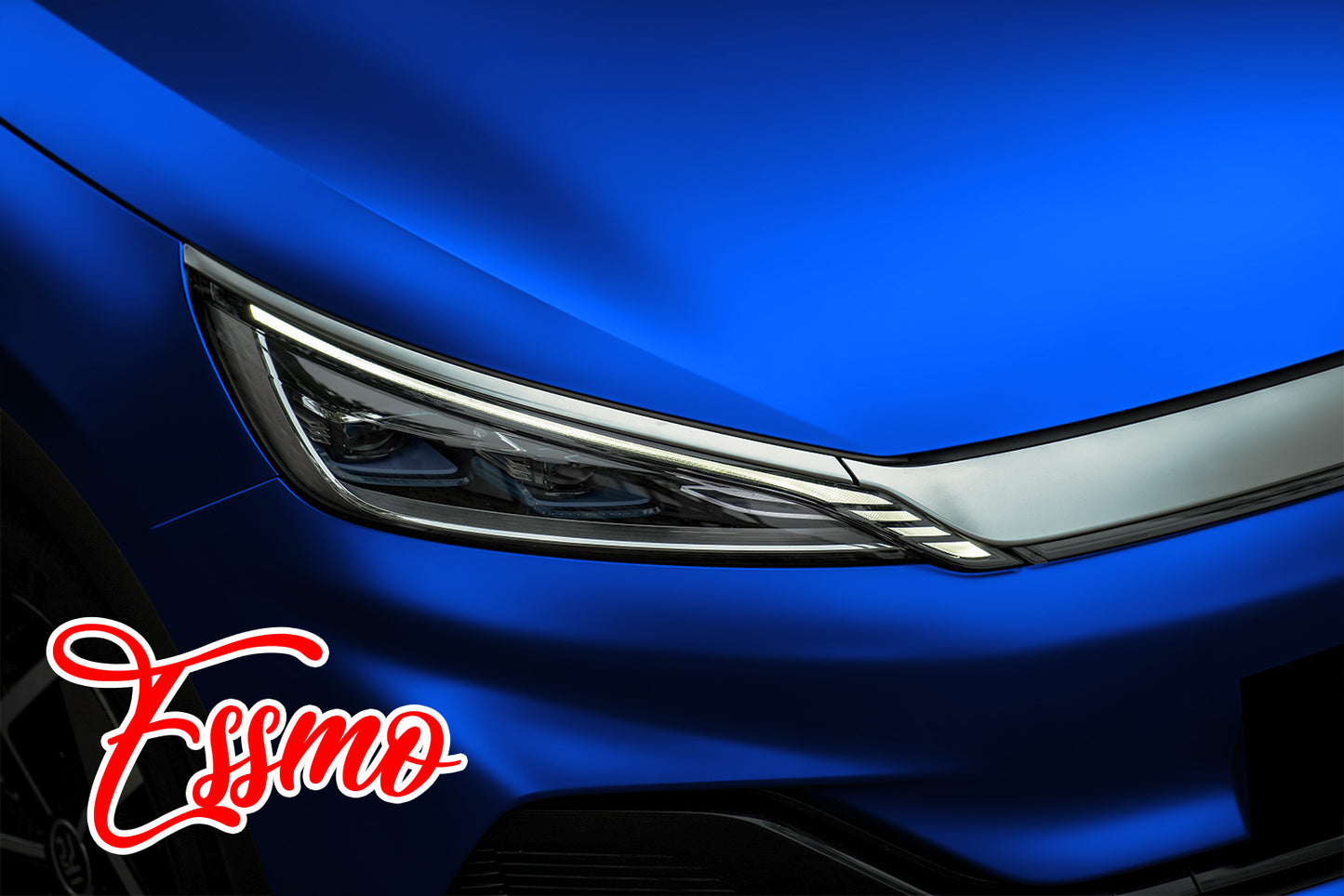 PET Romance Chrome Klein Blue Vinyl Wrap