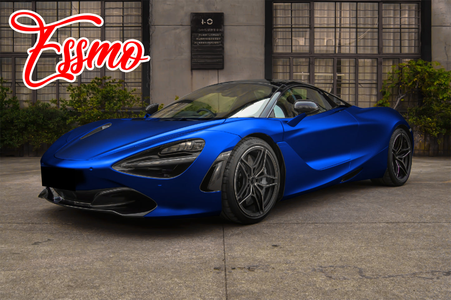 PET Romance Chrome Klein Blue Vinyl Wrap