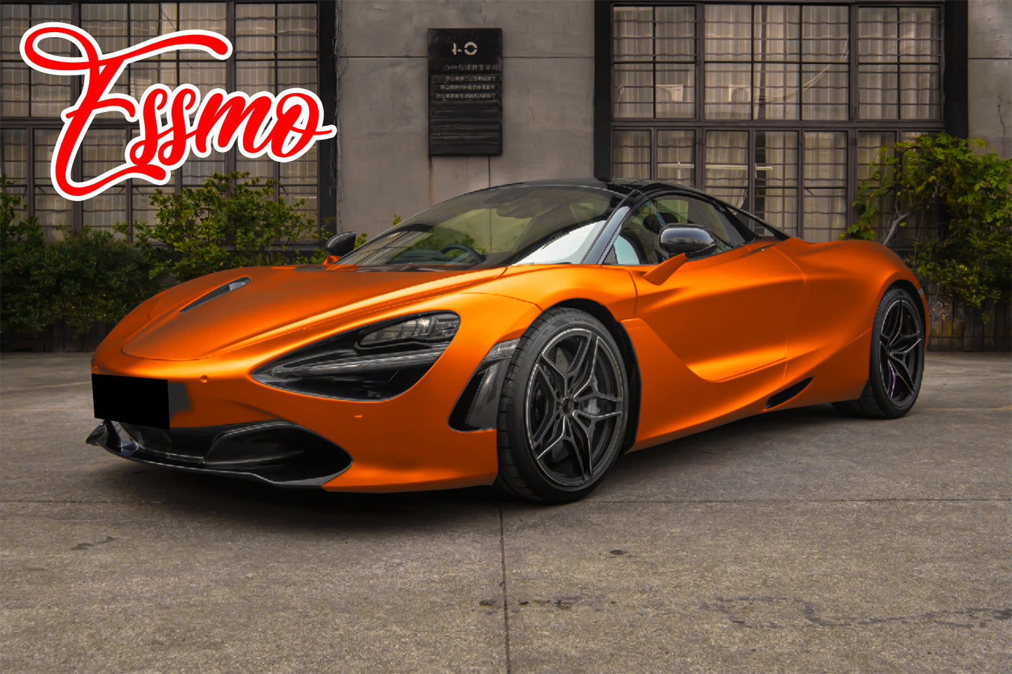 PET Romance Chrome Lava Orange Vinyl Wrap