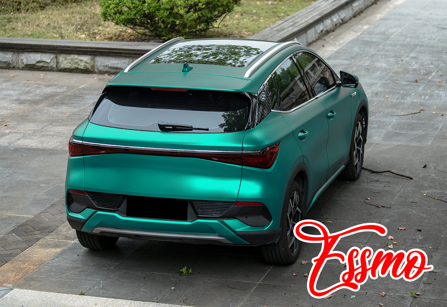 PET Romance Chrome Teal Vinyl Wrap