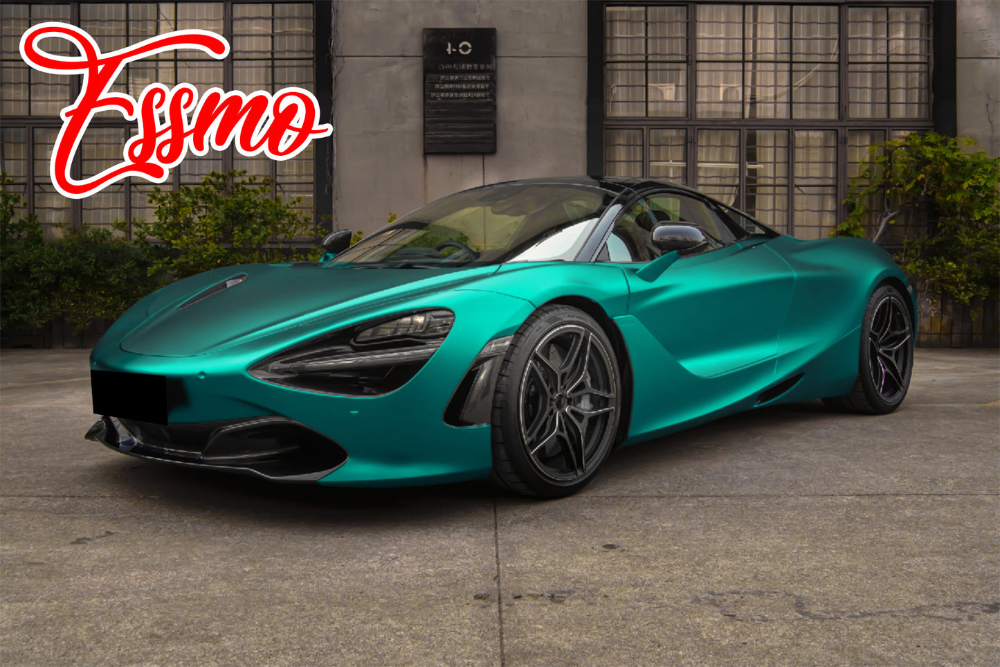 PET Romance Chrome Teal Vinyl Wrap
