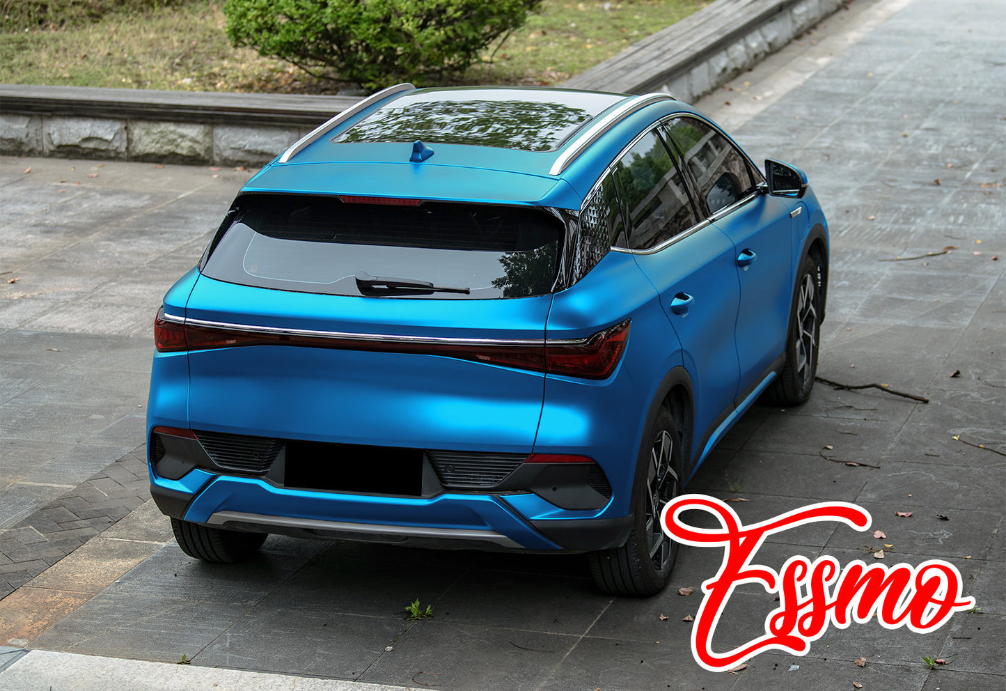 PET Romance Chrome Light Blue Vinyl Wrap