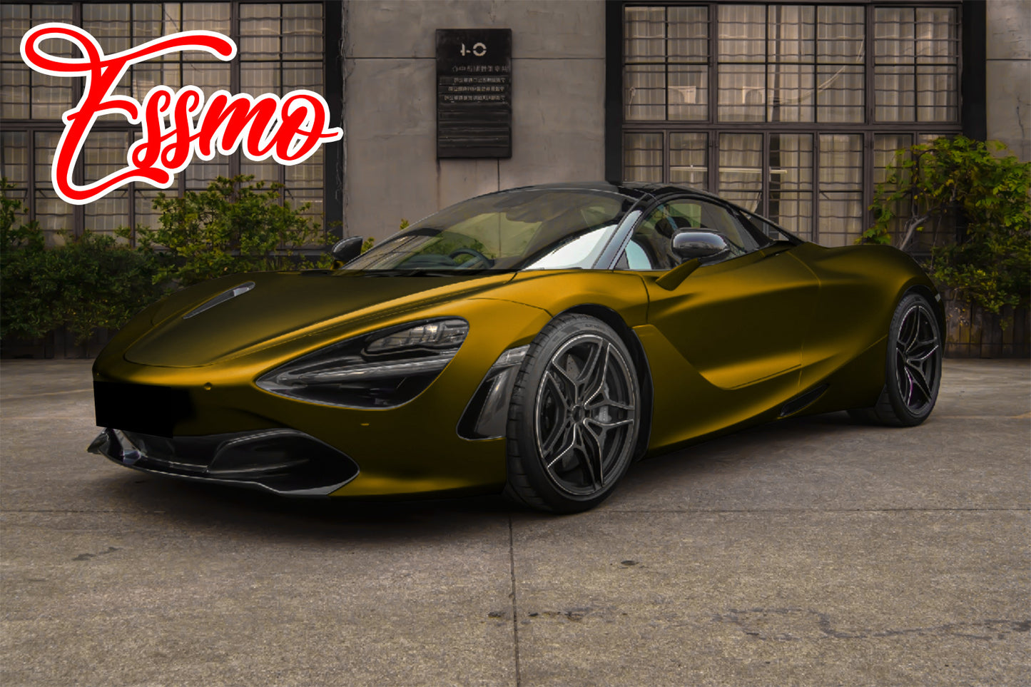 PET Romance Chrome Bond Gold Vinyl Wrap