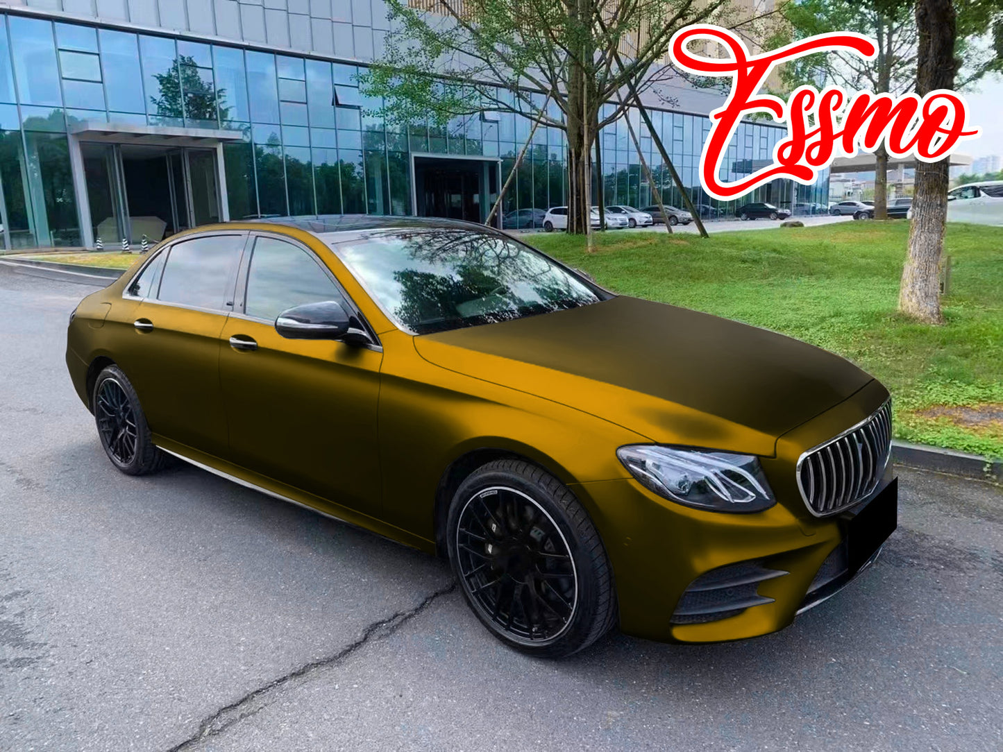 PET Romance Chrome Bond Gold Vinyl Wrap