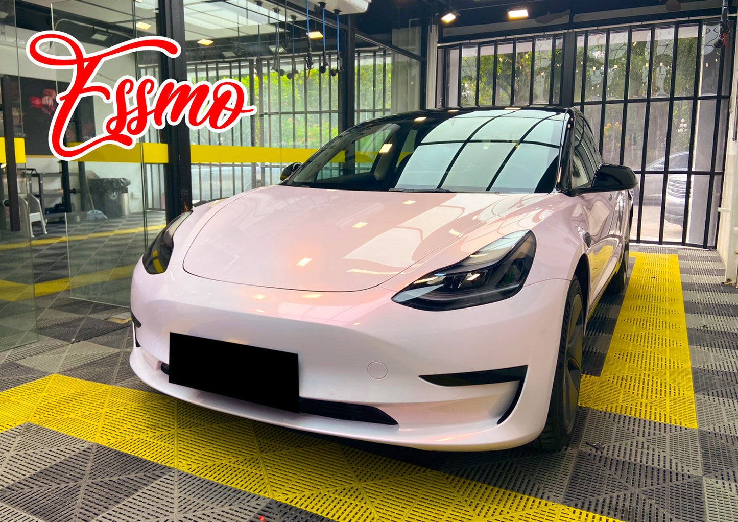 PET Space Candy Gloss Silver Pink Vinyl Wrap