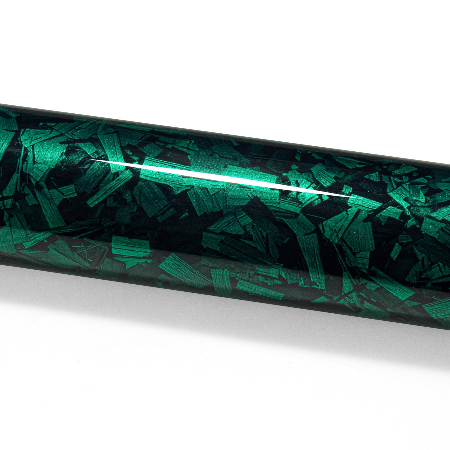 PET Marble Forged Gloss Carbon Fiber Textured Emerald Green Vinyl Wrap