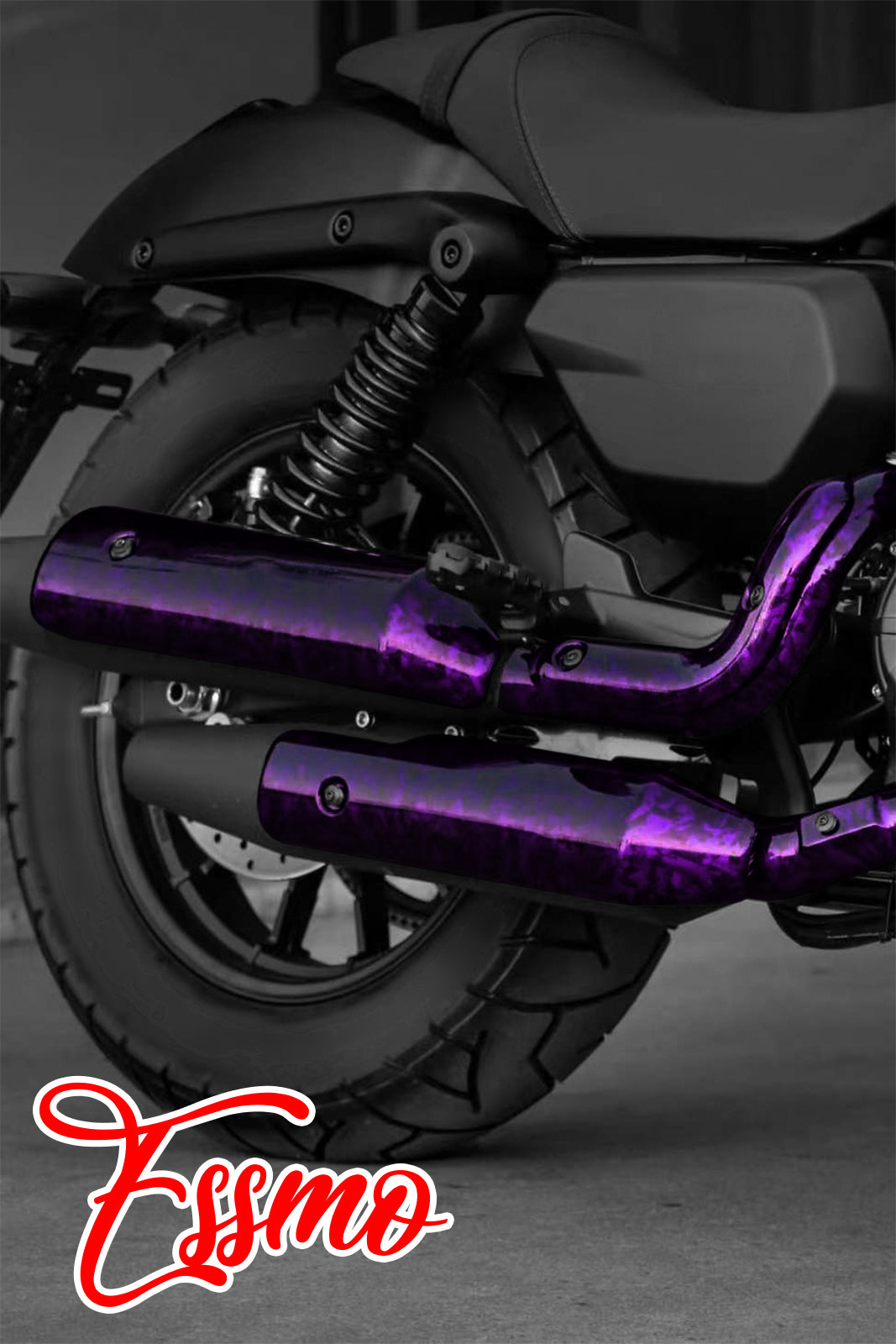 PET Marble Forged Gloss Carbon Fiber Textured Royal Purple Vinyl Wrap