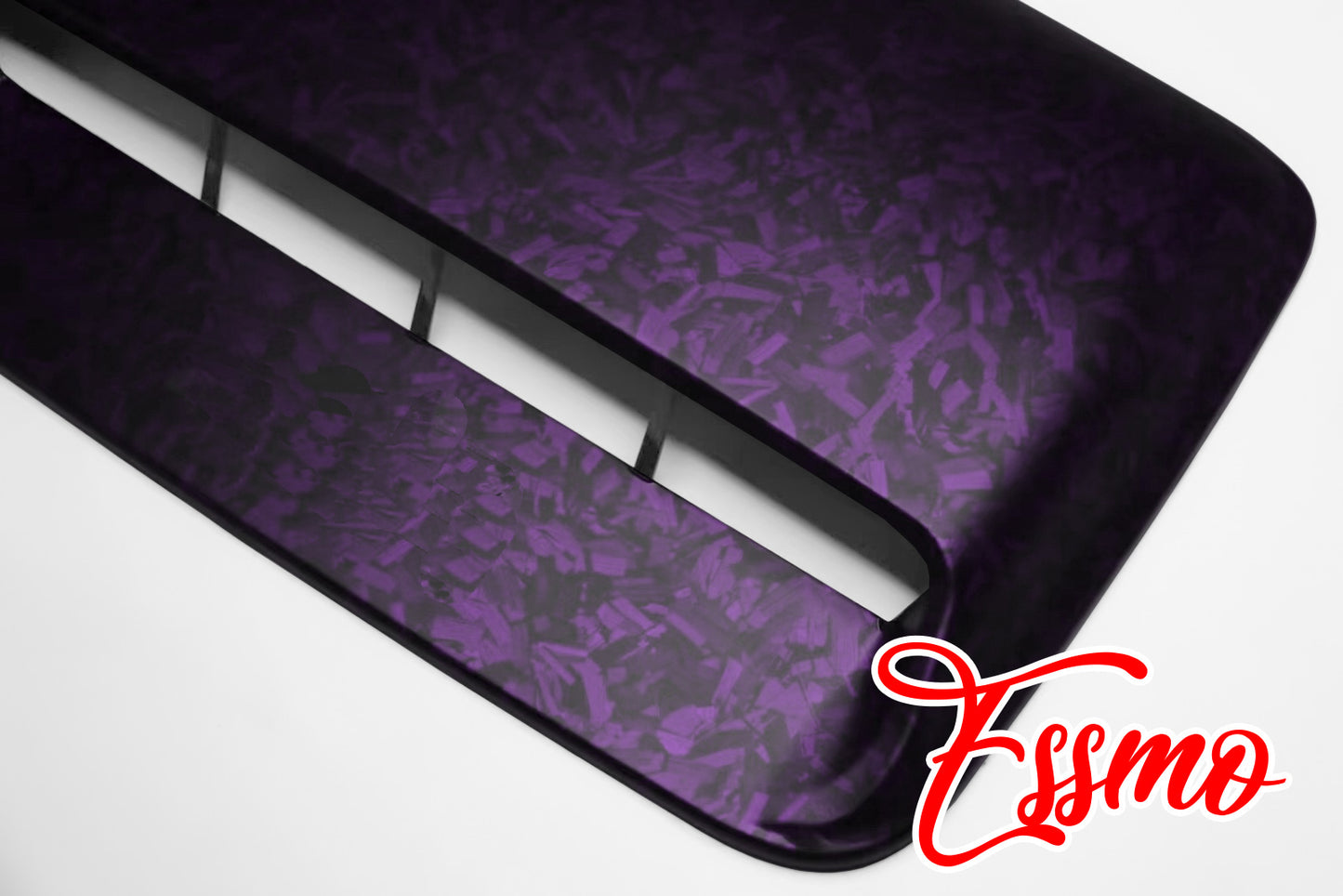 PET Marble Forged Matte Carbon Fiber Textured Royal Purple Vinyl Wrap