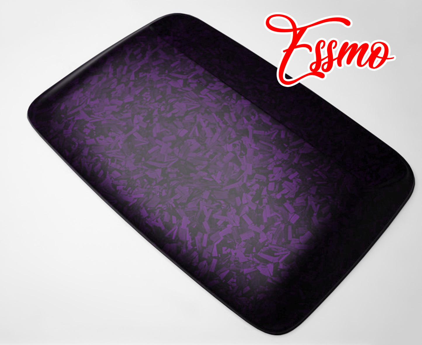 PET Marble Forged Matte Carbon Fiber Textured Royal Purple Vinyl Wrap