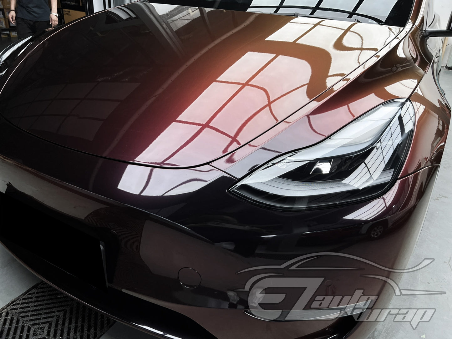 Galaxy Dust Gloss Black Cherry Vinyl Wrap