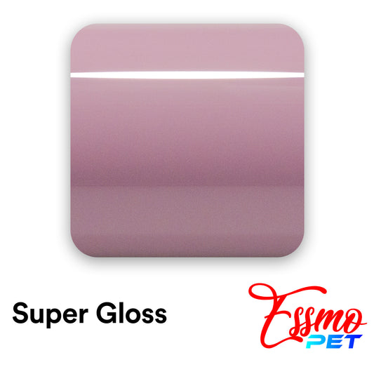 PET Super Gloss Chalk Pink Vinyl Wrap