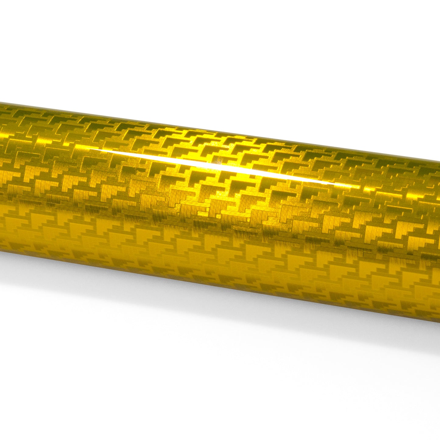 PET Squadron Carbon Fiber Gloss Gold Vinyl Wrap