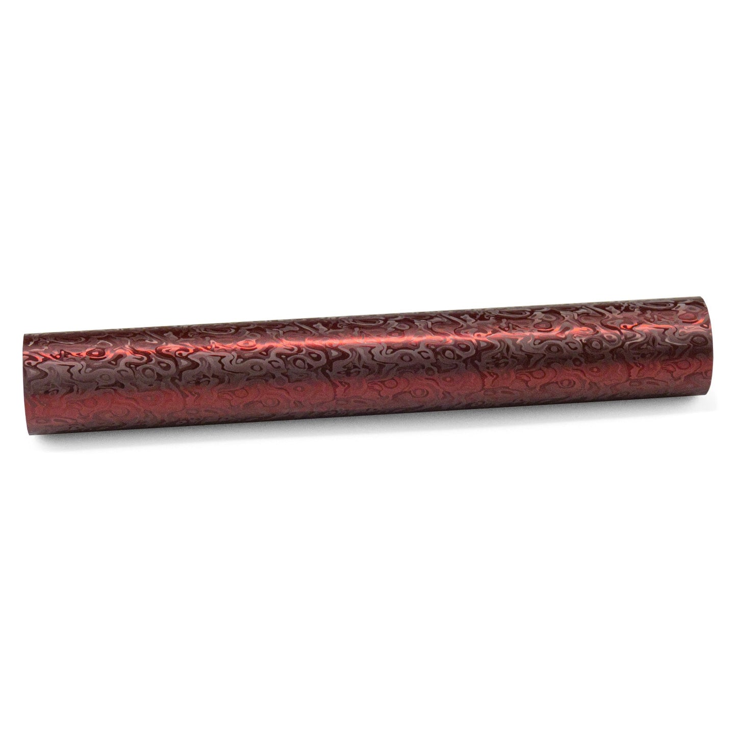 PET Damascus Forged Satin Dark Red Vinyl Wrap