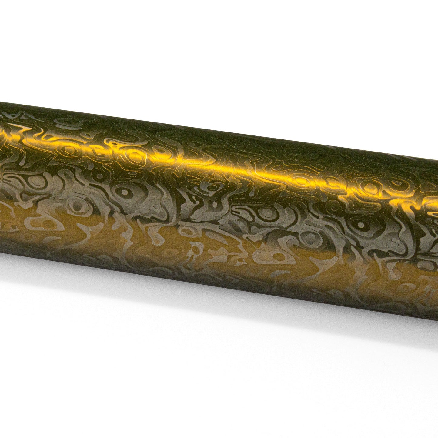 PET Damascus Forged Satin Bond Gold Vinyl Wrap