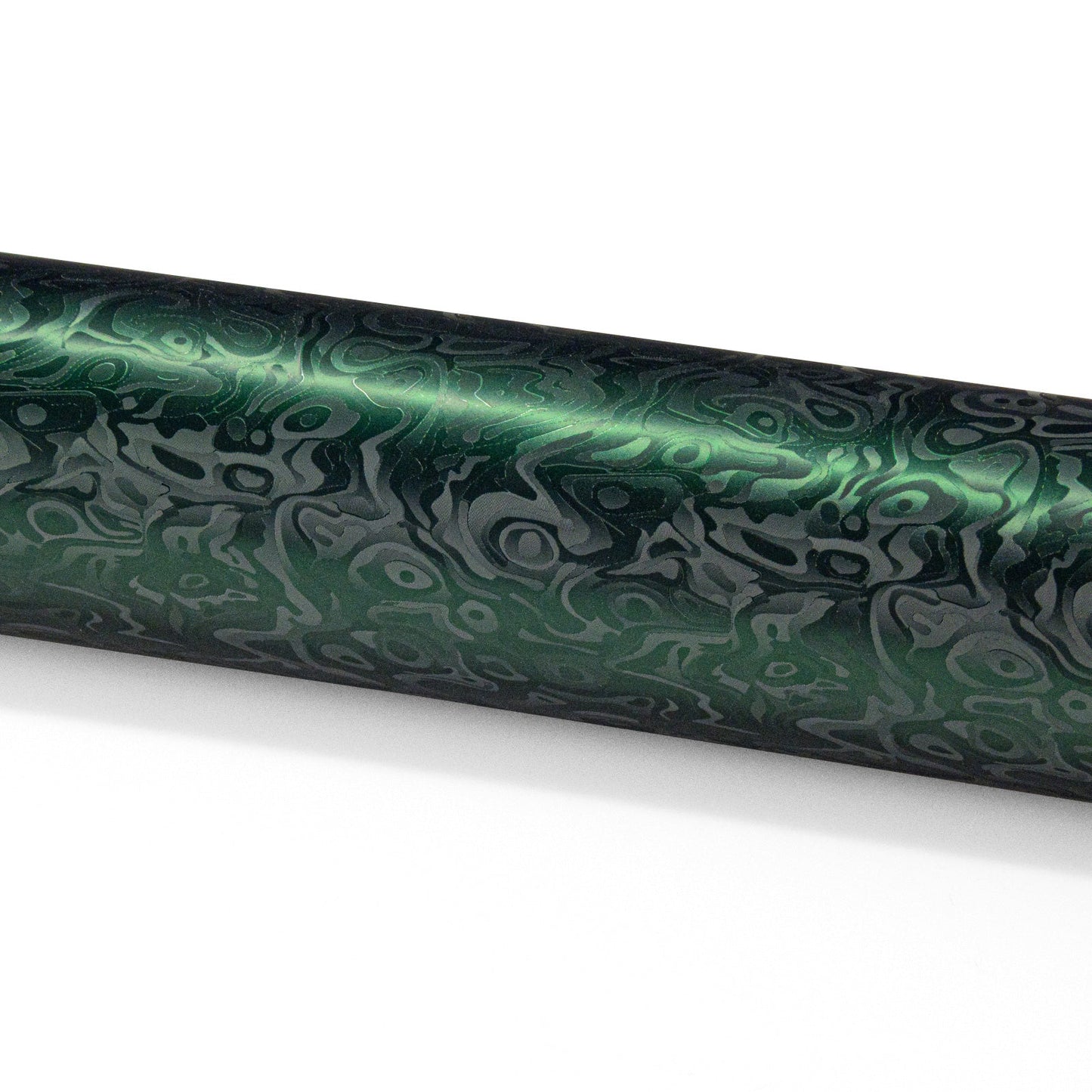 PET Damascus Forged Satin Venom Green Vinyl Wrap