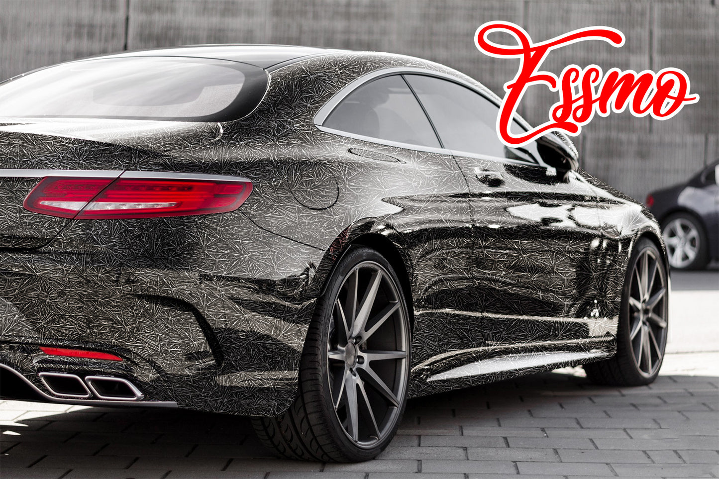 PET Arctic Shard Gloss Gunmetal Gray Vinyl Wrap