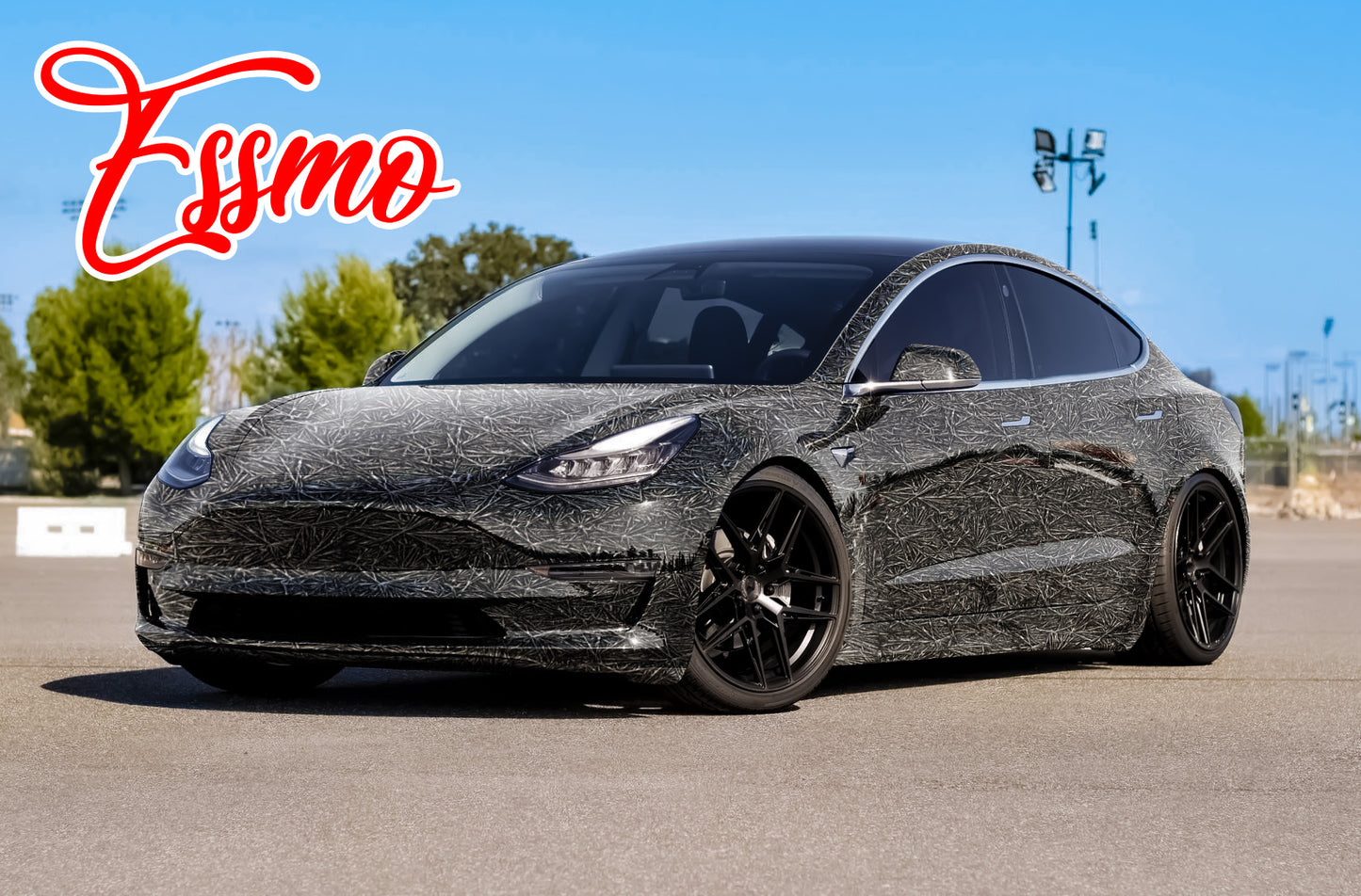 PET Arctic Shard Gloss Gunmetal Gray Vinyl Wrap