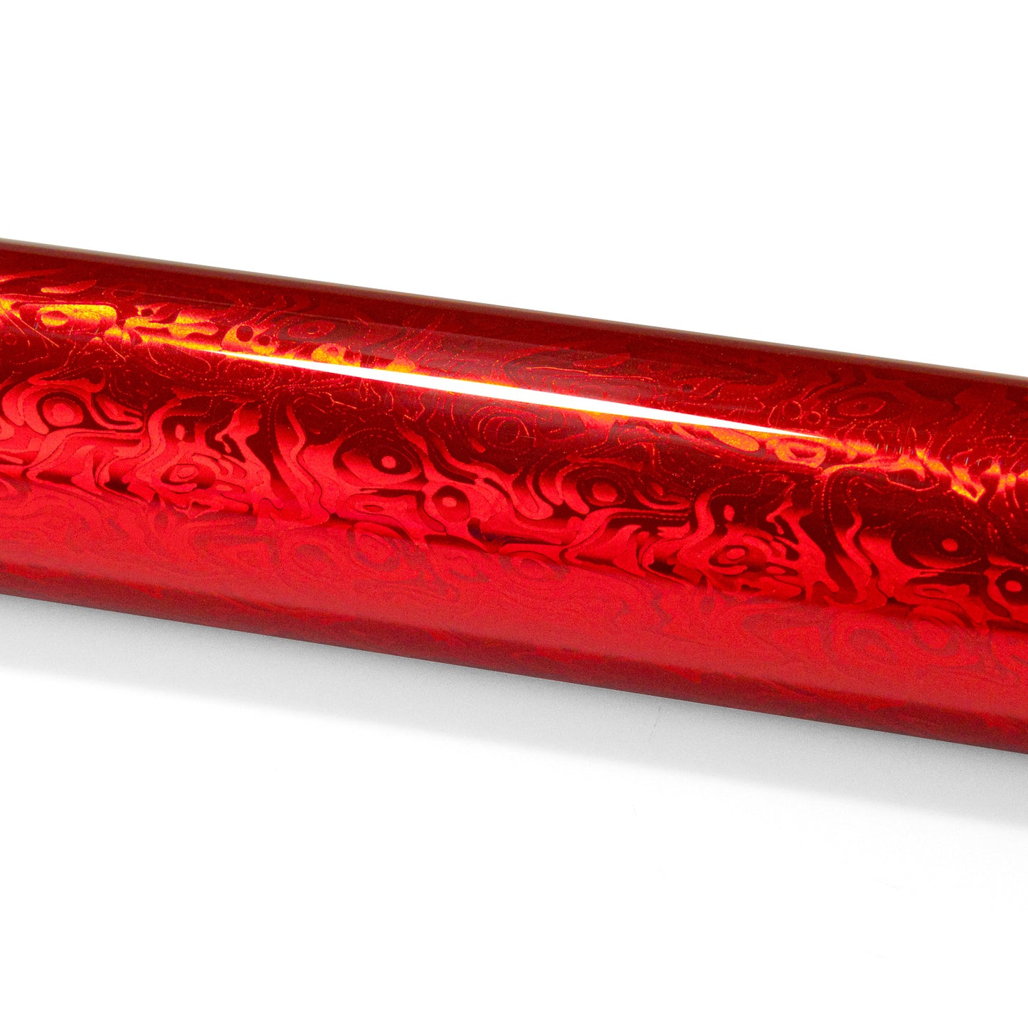 PET Damascus Forged Gloss Dark Red Vinyl Wrap