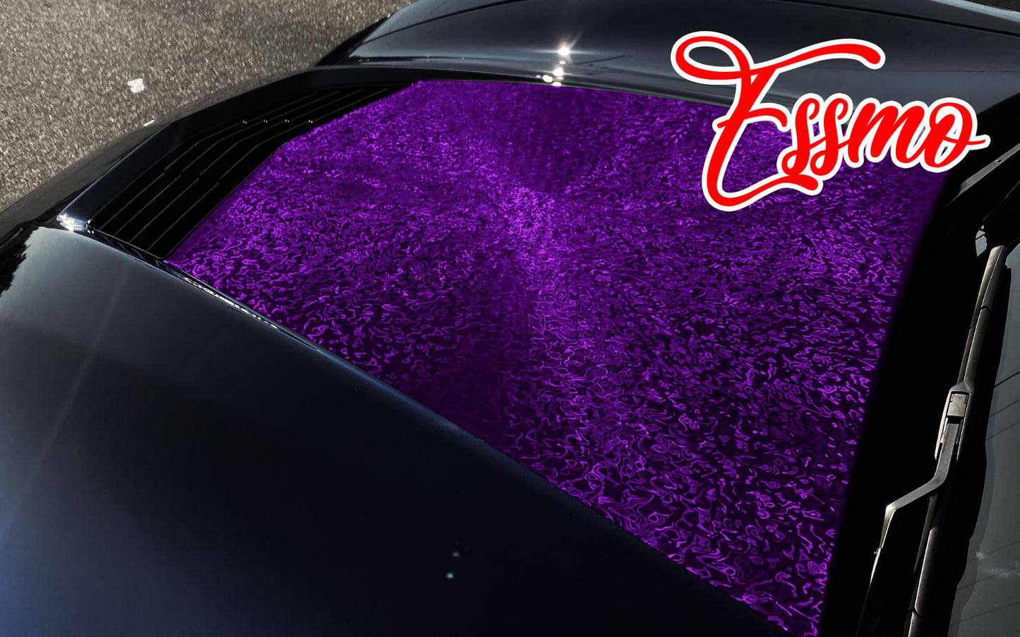 PET Damascus Forged Gloss Royal Purple Vinyl Wrap