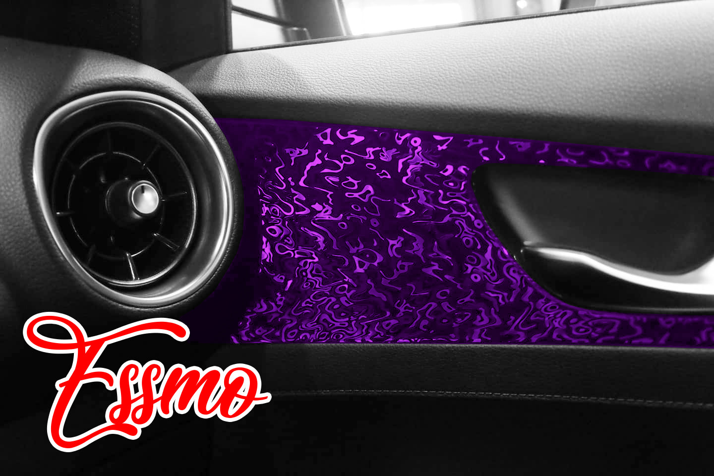PET Damascus Forged Gloss Royal Purple Vinyl Wrap