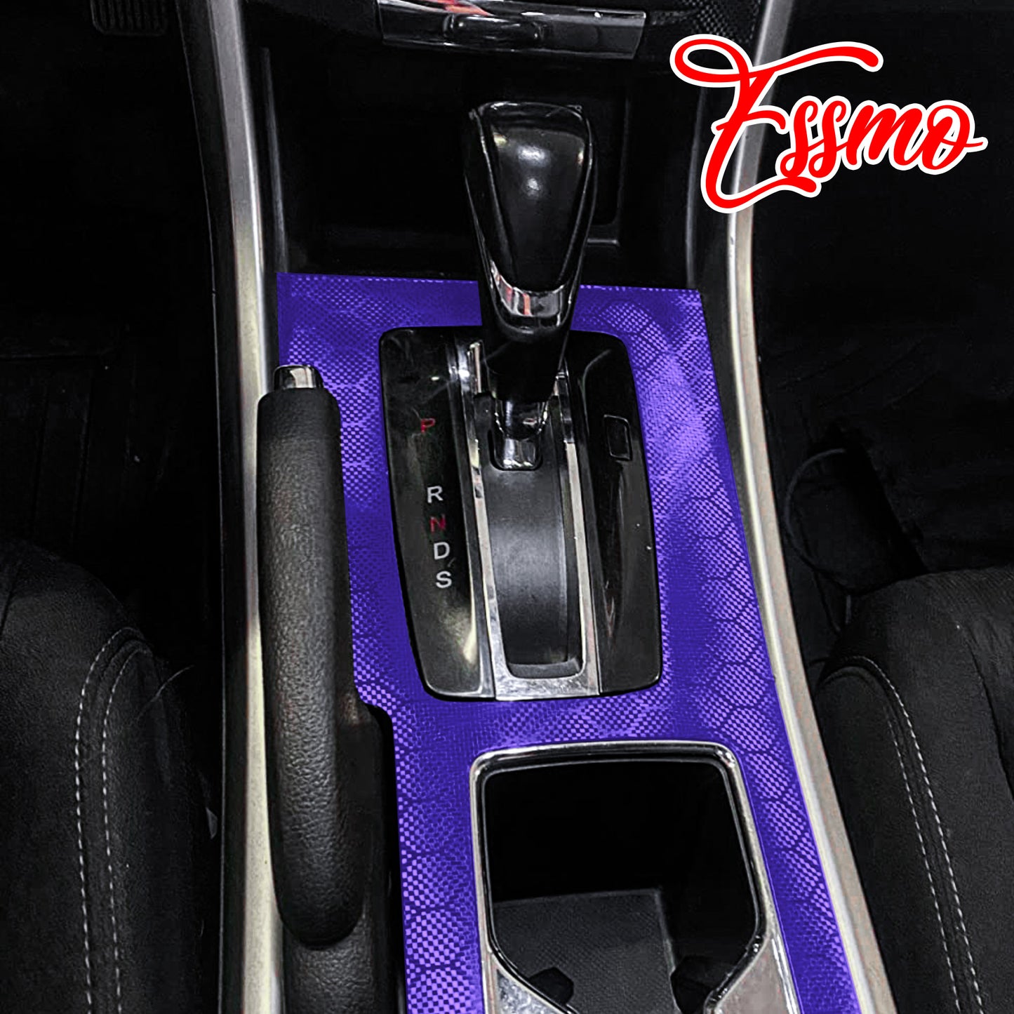 PET Honeycomb Carbon Fiber Satin Royal Purple Hex Vinyl Wrap
