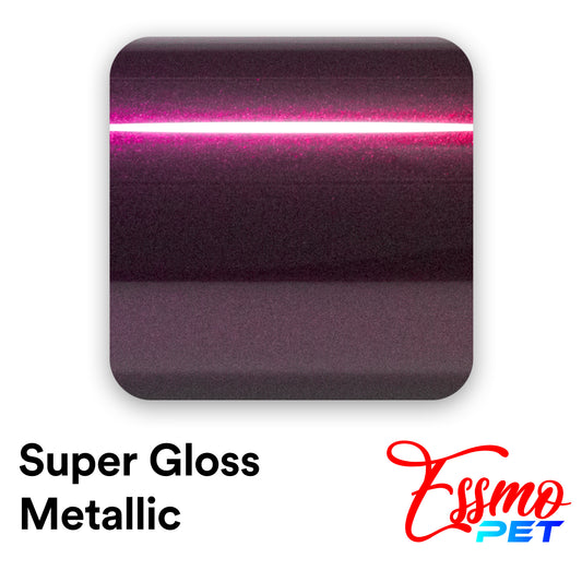 PET Super Gloss Metallic Rubellite Purple Vinyl Wrap