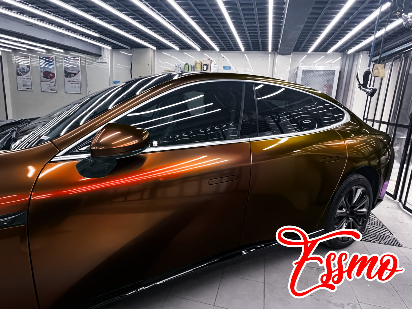 PET Galaxy Dust Gloss Phoenix Blaze Vinyl Wrap