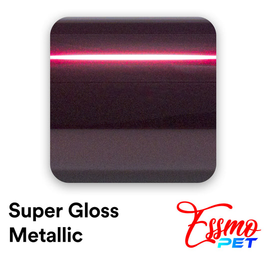 PET Super Gloss Metallic Wild Plum Purple Vinyl Wrap