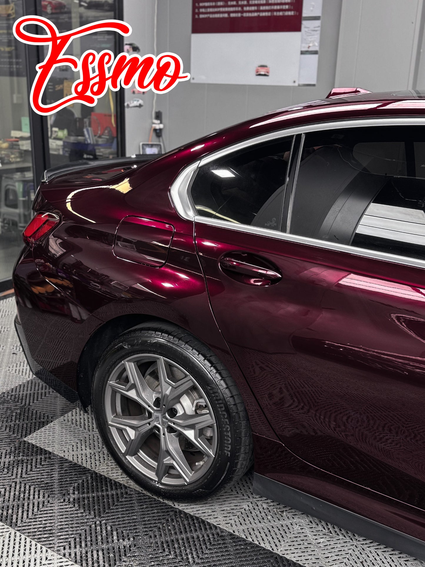 PET Super Gloss Metallic Wild Plum Purple Vinyl Wrap
